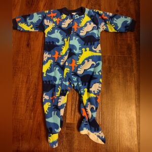 Dinosaur Print Kids One Piece Pajama